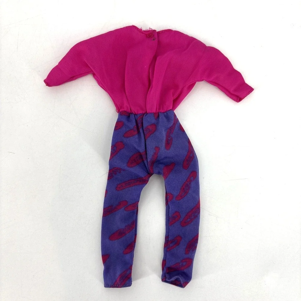Vintage Barbie Pantsuit #7904‎ Fashion Fun Purple Pink 1980s Jumpsuit Original